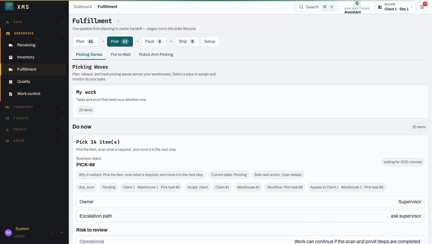 Order orchestration and assigned picking work